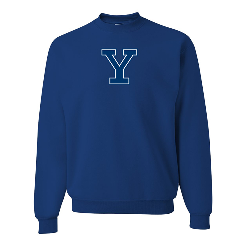 Men's Yale Bulldogs JERZEES NuBlend Crewneck Sweatshirt